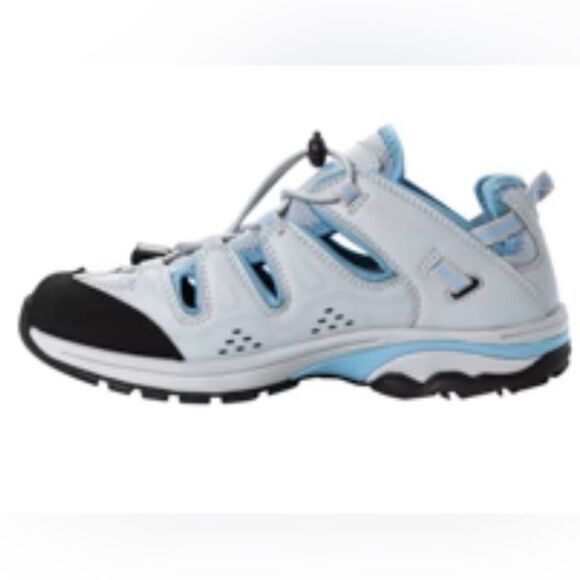 New women’s Propet Piper light blue & grey walking shoes size 7 WOA002M - Picture 2 of 10